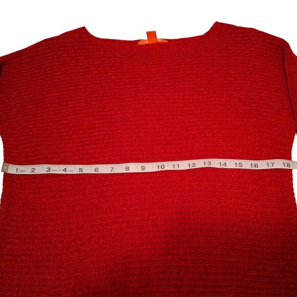 Women's Joe Fresh Sweater, 3/4 Length Sleeve, Red, XS - Picture 9 of 11